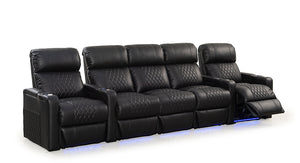 HT Design Sheridan Home Theater Seating Row of 5 with Sofa