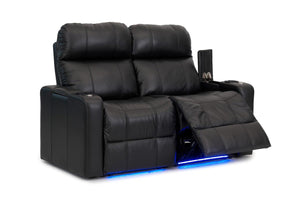 ht design pembroke home theater seating with power headrest row of 2 loveseat