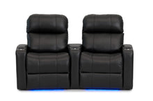 Load image into Gallery viewer, ht design pembroke home theater seating with power headrest curved row of 2
