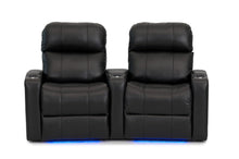 Load image into Gallery viewer, ht design pembroke home theater seating with power headrest curved row of 2