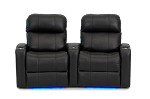 ht design pembroke home theater seating with power headrest curved row of 2