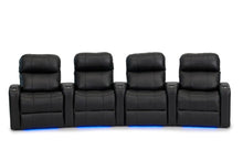 Load image into Gallery viewer, ht design pembroke home theater seating with power headrest curved row of 4
