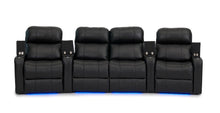 Load image into Gallery viewer, ht design pembroke home theater seating with power headrest curved row of 4 middle loveseat
