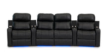 Load image into Gallery viewer, ht design pembroke home theater seating with power headrest curved row of 4 middle loveseat