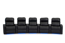 Load image into Gallery viewer, ht design pembroke home theater seating with power headrest curved row of 5
