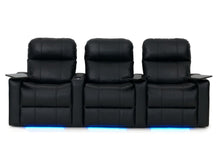 Load image into Gallery viewer, ht design pembroke home theater seating with power headrest row of 3