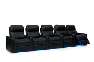 ht design pembroke home theater seating with power headrest row of 5