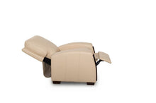 Load image into Gallery viewer, HT DESIGN LINCOLNSHIRE HOME THEATER SEATING WITH MAHOGANY WOOD POP OUT CUPHOLDERS IN BONE