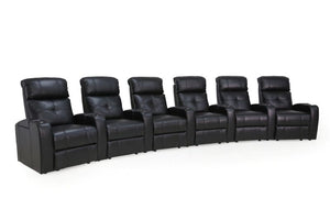 HT Design Clark Home Theater Seating Row of 6 Curved