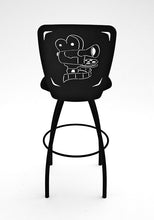Load image into Gallery viewer, home theater swivel projector bar stool rear