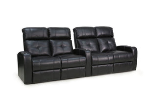 HT Design Clark Home Theater Seating Row of 4 Double Loveseat