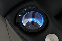Load image into Gallery viewer, ht design pembroke home theater seating with power headrest cupholder controls