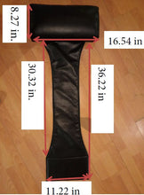 Load image into Gallery viewer, HT DESIGN UNIVERSAL PILLOW IN BLACK TOP GRAIN LEATHER