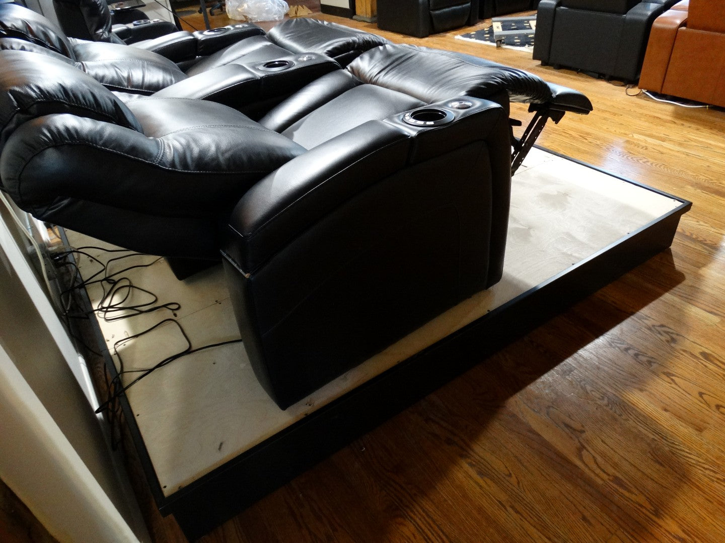 Entertainment Room Riser HT DESIGN INDIVIDUAL HOME THEATER PLATFORM RISER SECTION 8 INCH HEIGHT ...