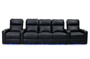 HT Design Easthampton Home Theater Seating Row of 5 with Sofa