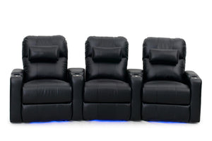 HT Design Easthampton Home Theater Seating Curved Row of 3
