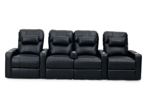 HT Design Easthampton Home Theater Seating Row of 4 Middle Loveseat
