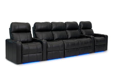 Load image into Gallery viewer, ht design pembroke home theater seating with power headrest row of 5 with sofa
