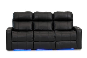 ht design pembroke home theater seating with power headrest row of 3 sofa