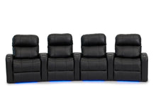 Load image into Gallery viewer, ht design pembroke home theater seating with power headrest curved row of 4
