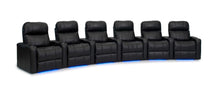 Load image into Gallery viewer, ht design pembroke home theater seating with power headrest curved row of 6
