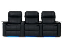 Load image into Gallery viewer, ht design pembroke home theater seating with power headrest row of 3
