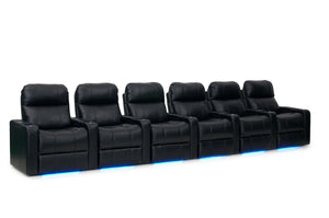 ht design pembroke home theater seating with power headrest row of 6