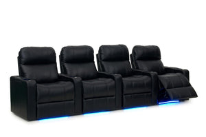 ht design pembroke home theater seating with power headrest row of 4