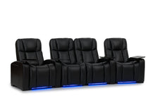 Load image into Gallery viewer, ht design hamilton home theater seating curved row of 4 middle loveseat

