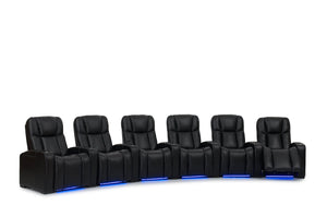 ht design hamilton home theater seating curved row of 6
