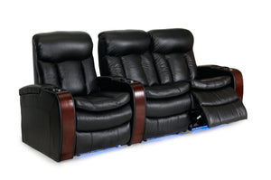 HT Design Devonshire Home Theater Seating row of 3 right facing loveseat