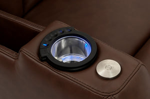 HT Design Somerset Home Theater Seating Cupholder Controls
