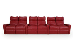 HT Design Addison Home Theater Seating Row of 6 Triple Loveseat