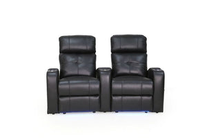 HT Design Clark Home Theater Seating Row of 2 Curved
