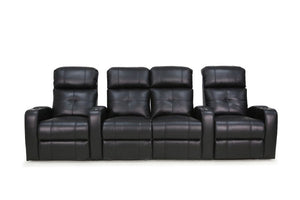 HT Design Clark Home Theater Seating Row of 4 Middle Loveseat