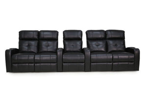 HT Design Clark Home Theater Seating Row of 5 Double Loveseat Captains Chair