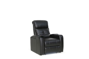 HT Design Clark Home Theater Seating 2 Arm Recliner with Tray Table