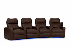 HT Design Southampton Home Theater Seating Curved Row of 4