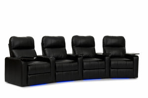 HT Design Southampton Home Theater Seating Curved Row of 4