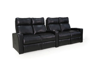 HT Design Addison Home Theater Seating Row of 4 Double Loveseat